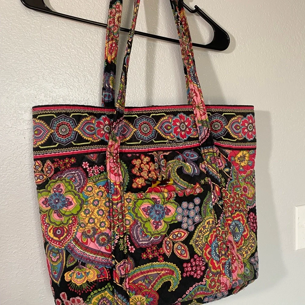 Vera Bradley RETIRED Persian Paisley Tote - Picture 2 of 10